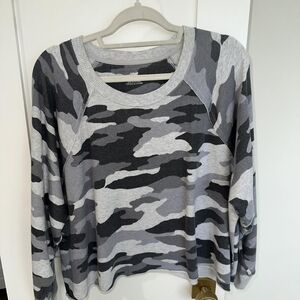Aerie Gray Camo Sweatshirt